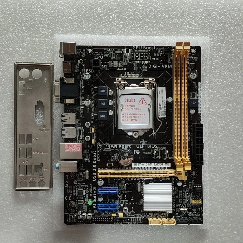 used for Asus H81M-A LGA1150 Intel H81 mATX Motherboard DDR3 HDMI DVI VGA 4th Gen CPU
used for Asus H81M-A LGA1150 Intel H81 mATX Motherboard DDR3 HDMI DVI VGA 4th Gen CPU