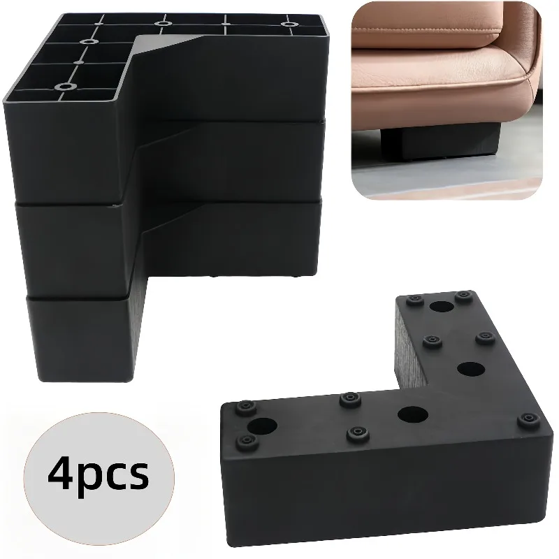 4Pcs 50MM Hight Plastic Furniture Legs L-shape And One Line Shape Sofa Legs Coffee Table and Bed Legs Rectangle Couch Leg Plinth
4Pcs 50MM Hight Plastic Furniture Legs L-shape And One Line Shape Sofa Legs Coffee Table and Bed Legs Rectangle Couch Leg Plinth