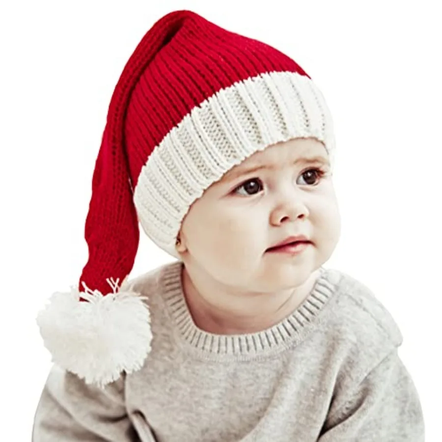 Christmas Hat for,Santa Hat Winter Hat for Baby Slouchy Beanie Windproof Warm Knit Christmas Decoration Cap Red
Christmas Hat for,Santa Hat Winter Hat for Baby Slouchy Beanie Windproof Warm Knit Christmas Decoration Cap Red