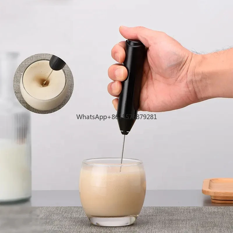 Customizable Logo Milk Frother Electronic Coffee Electric Milk Frother with Stand Need Battery
Customizable Logo Milk Frother Electronic Coffee Electric Milk Frother with Stand Need Battery