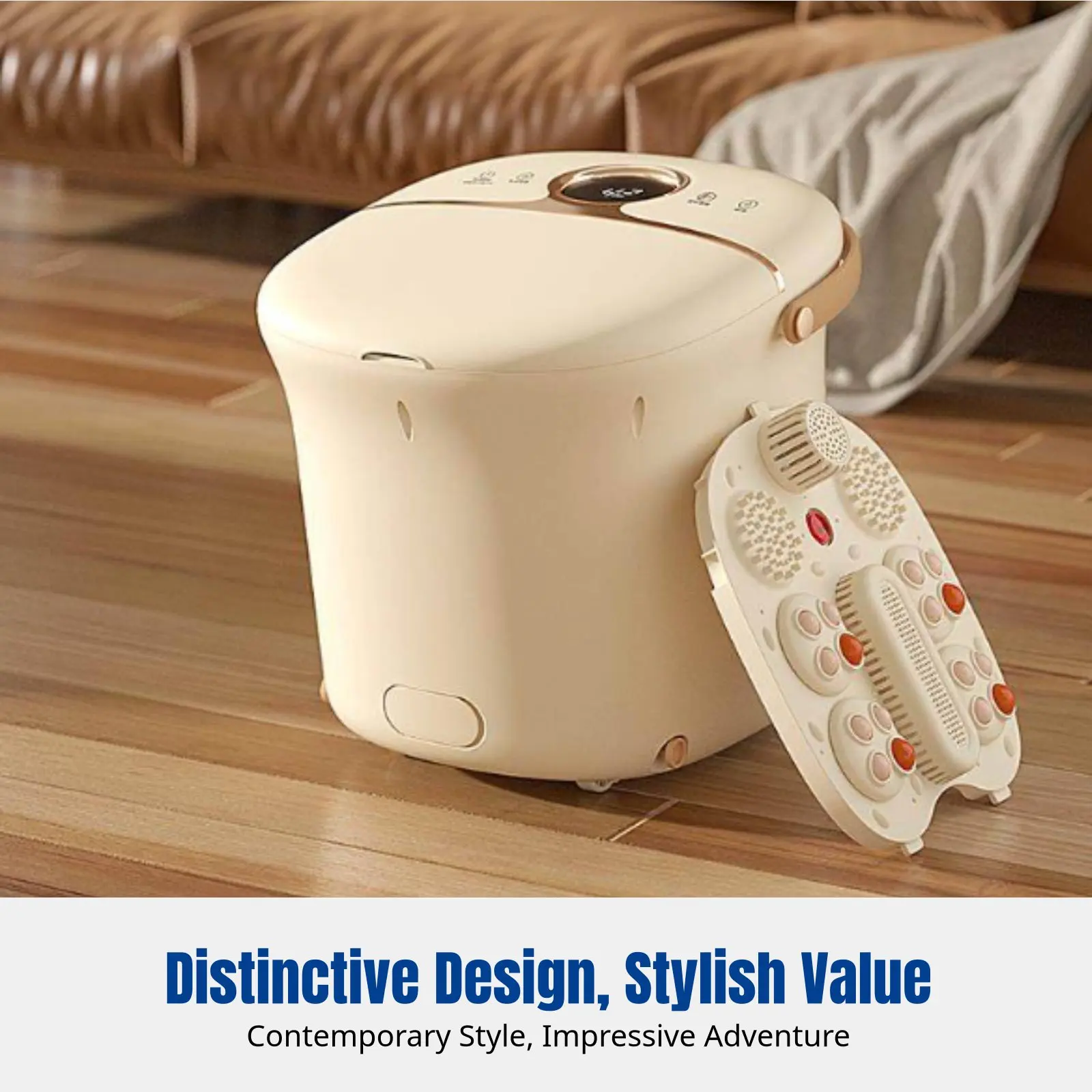 Deep Knees-Over Foot Spa Tub, Automatic Massage, Heated Bath, Home Electric Wellness
Deep Knees-Over Foot Spa Tub, Automatic Massage, Heated Bath, Home Electric Wellness