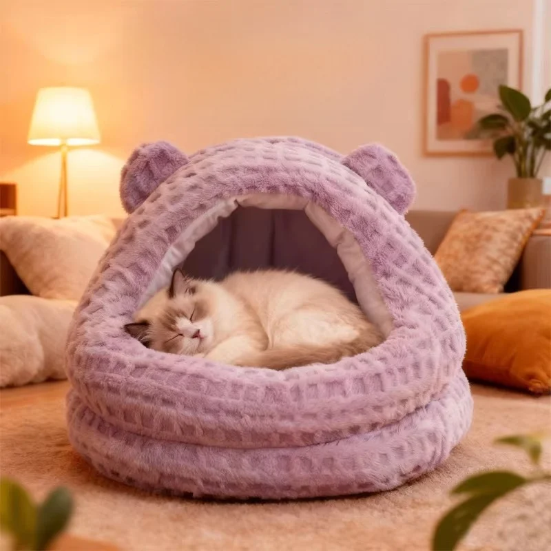 Thiened Semi-Closed House Winter Warm Securi Bed Indoor Pet elter Nest Cozy round ape for s in Winter
Thiened Semi-Closed House Winter Warm Securi Bed Indoor Pet elter Nest Cozy round ape for s in Winter