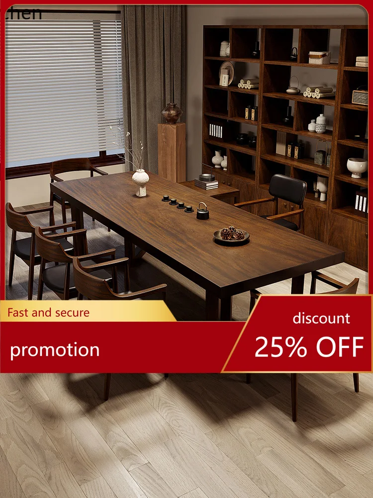 HXL Walnut Tea Table and Chair Set, Solid Wood High-End Living Room Tea Table
HXL Walnut Tea Table and Chair Set, Solid Wood High-End Living Room Tea Table