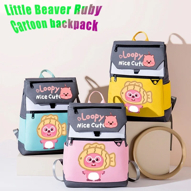 Little Beaver Ruby Cute Cartoon Peripheral Student Backpack Korean Version Large Capacity Waterproof Street Trendy Backpack
Little Beaver Ruby Cute Cartoon Peripheral Student Backpack Korean Version Large Capacity Waterproof Street Trendy Backpack