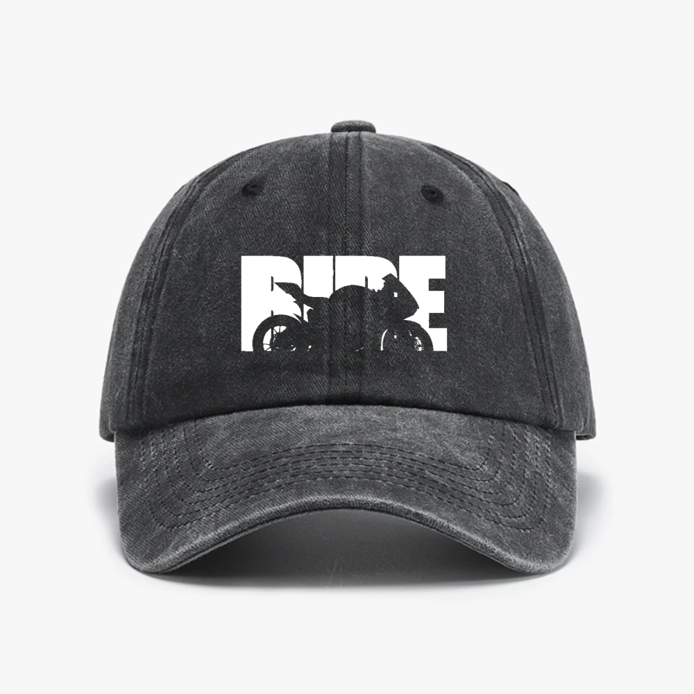 Ride Bike Design Motorcycle print baseball cap Vintage casual Washed Distressed Denim breathable sun hats sports adjustable hat
Ride Bike Design Motorcycle print baseball cap Vintage casual Washed Distressed Denim breathable sun hats sports adjustable hat
