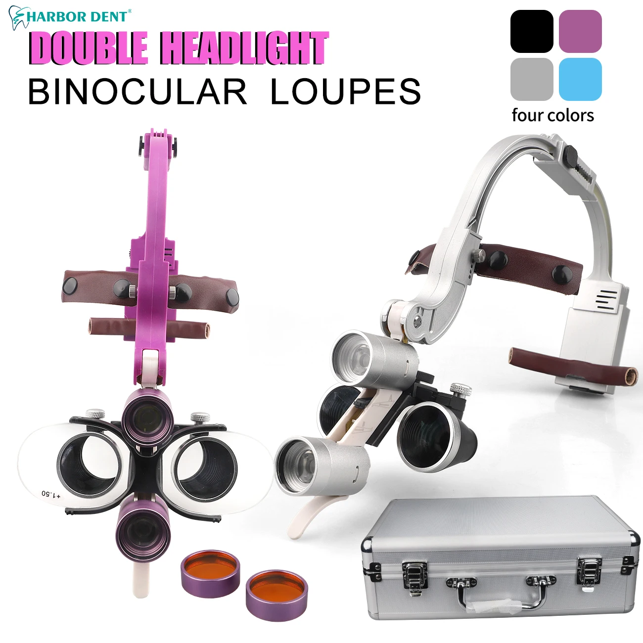 5W Double Head Light Dental 2.5X/3.5X Surgery Binocular Magnifier Oral Surgical Light Dental LED Adjustable Brightness 4 Colors
5W Double Head Light Dental 2.5X/3.5X Surgery Binocular Magnifier Oral Surgical Light Dental LED Adjustable Brightness 4 Colors