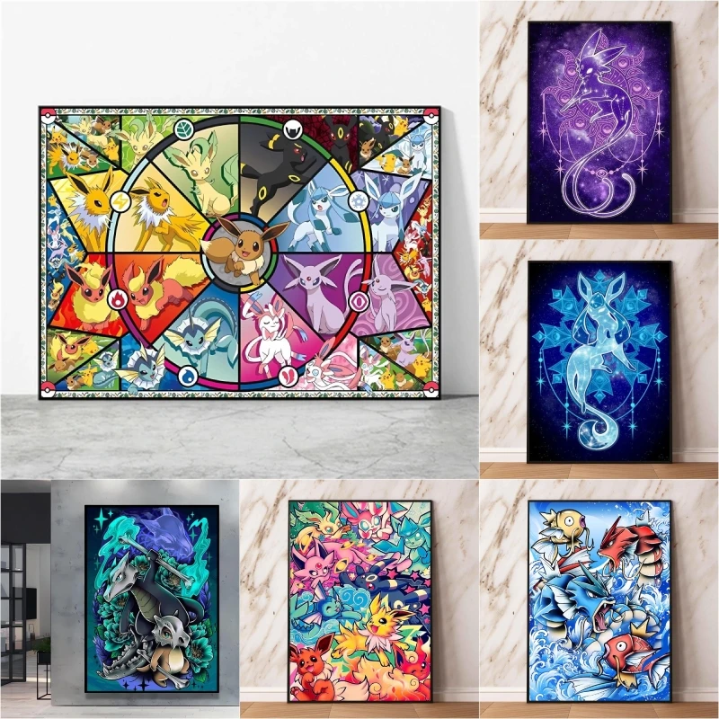 Print on Canvas Pokemon Eeveelution Family Hd Printing Oil Painting with Exquisite Details Home Children's Bedroom Decoration
Print on Canvas Pokemon Eeveelution Family Hd Printing Oil Painting with Exquisite Details Home Children's Bedroom Decoration