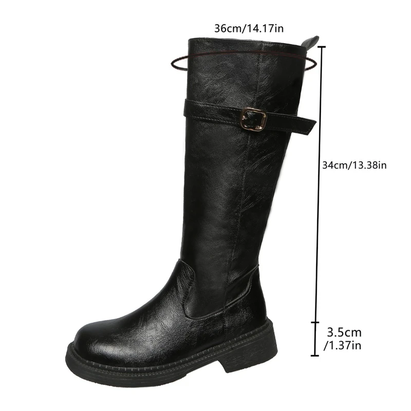 2026 Vintage Black Women Knee High Boots Big Size Low Heels Platform Long Boots Autumn Winter Pu Leather Zip Women Warm Booties
2026 Vintage Black Women Knee High Boots Big Size Low Heels Platform Long Boots Autumn Winter Pu Leather Zip Women Warm Booties