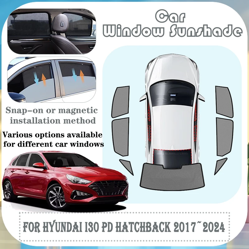 Mesh Sunshades For Hyundai I30 PD Hatchback Accessories 2017~2024 Sun Protection Heat Insulation Magnetic Window Privacy Shades
Mesh Sunshades For Hyundai I30 PD Hatchback Accessories 2017~2024 Sun Protection Heat Insulation Magnetic Window Privacy Shades