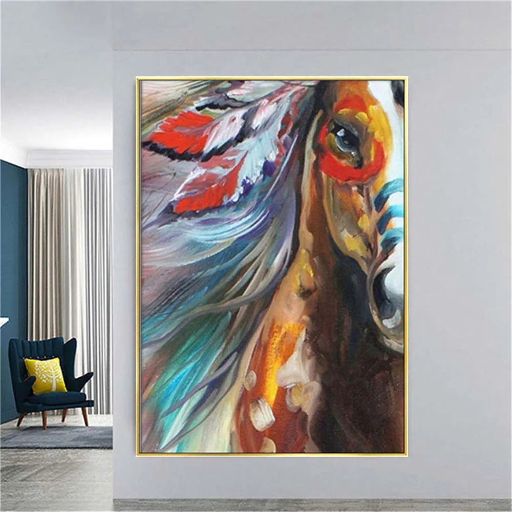 100% Handmade Hang Pattern Knife Poster On Canvas Horse Oil Painting Landscape Animals Wall Art Pictures For Living Room Trim
100% Handmade Hang Pattern Knife Poster On Canvas Horse Oil Painting Landscape Animals Wall Art Pictures For Living Room Trim