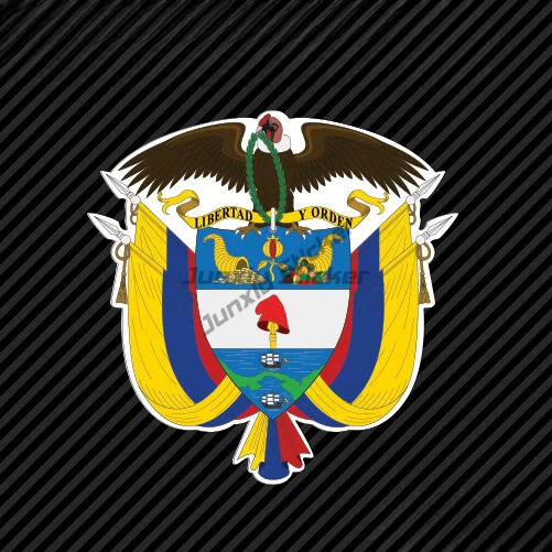 Colombian Coat of Arms Sticker Self Adhesive Vinyl Colombia flag COL CO Bumper Window Phone Trunk Guitar Cover scratches Decor
Colombian Coat of Arms Sticker Self Adhesive Vinyl Colombia flag COL CO Bumper Window Phone Trunk Guitar Cover scratches Decor