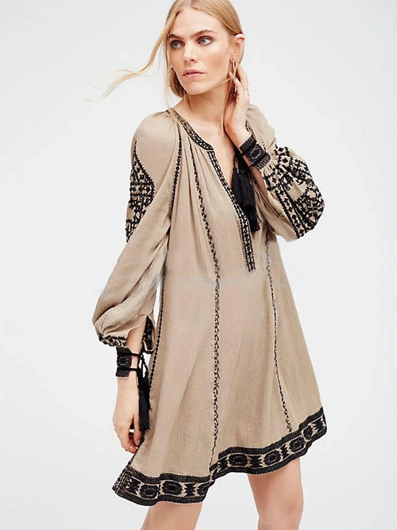 Embroidery Vintage A Line Short Dresses For Women Costume Chic Dancewear Party Lantern Sleeve Dress Female Vestidos
Embroidery Vintage A Line Short Dresses For Women Costume Chic Dancewear Party Lantern Sleeve Dress Female Vestidos