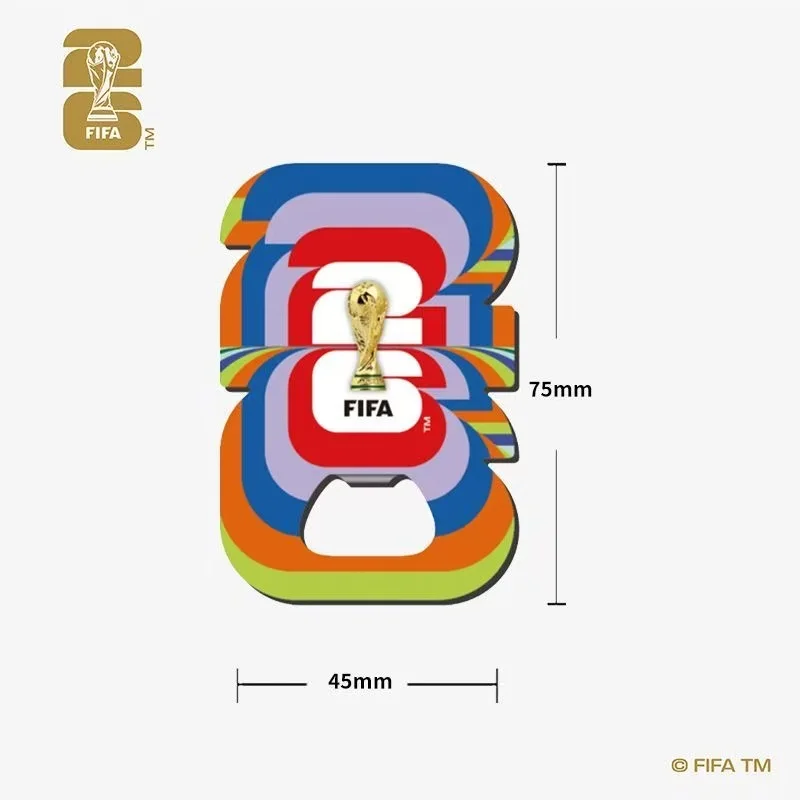FIFA FIFA 2026 US-Canada-Mexico World Cup Official Genuine Magnetic 2.5D Gold Cup Badge Bottle Opener
FIFA FIFA 2026 US-Canada-Mexico World Cup Official Genuine Magnetic 2.5D Gold Cup Badge Bottle Opener