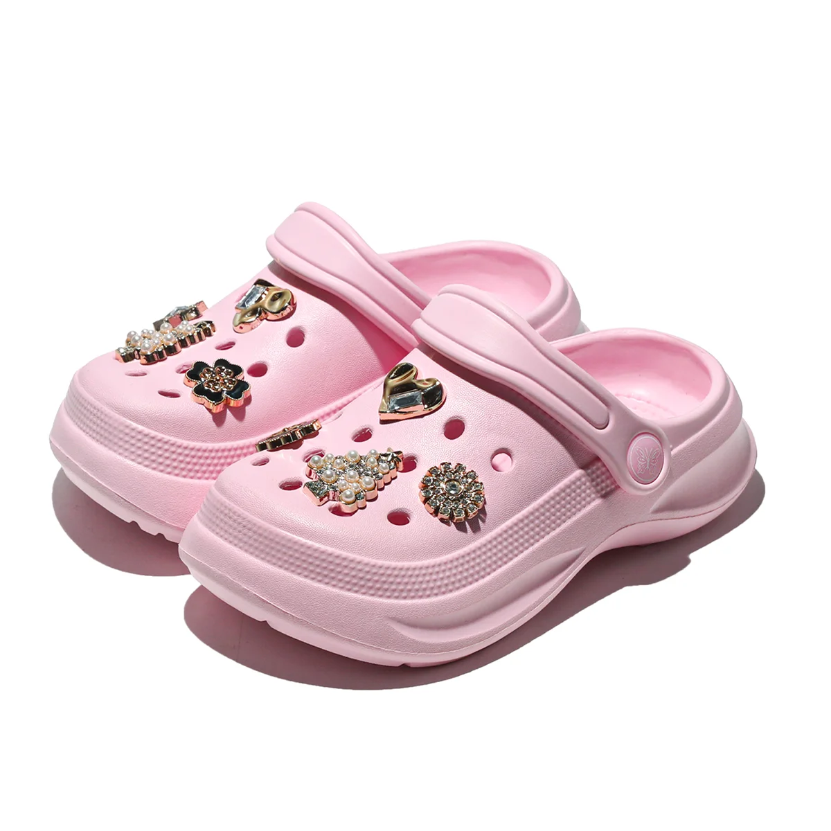 Kids Slip-On Clogs and Mules - Breathable, Waterproof, EVA Garden Shoes with Decorative Chain for Beach and Everyday Wear 168
Kids Slip-On Clogs and Mules - Breathable, Waterproof, EVA Garden Shoes with Decorative Chain for Beach and Everyday Wear 168