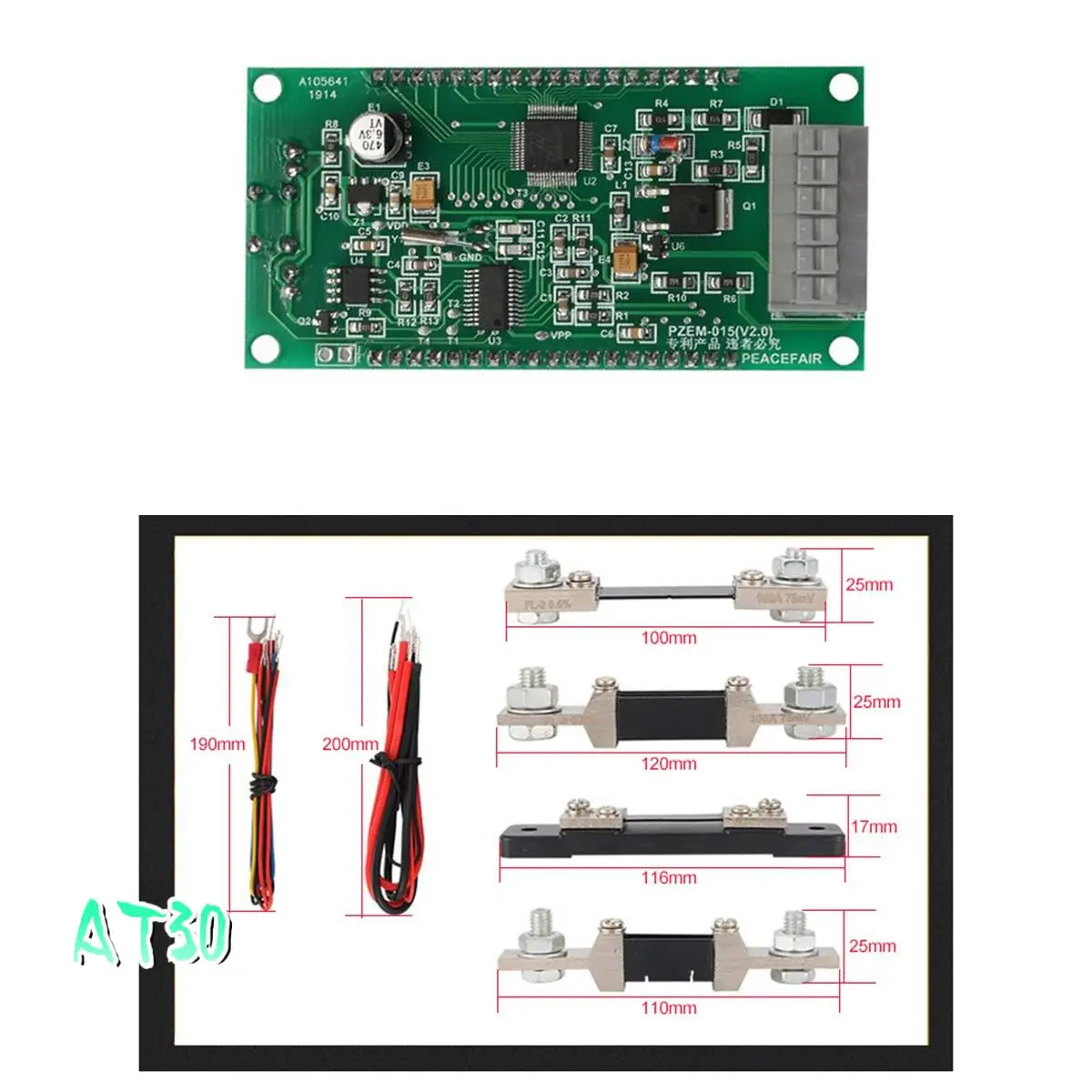 PZEM015 Digital DC 0-200V Voltage Current With Shunt Car Battery Tester Voltage Meter Monitor 12V 24V 48V-AT30
PZEM015 Digital DC 0-200V Voltage Current With Shunt Car Battery Tester Voltage Meter Monitor 12V 24V 48V-AT30