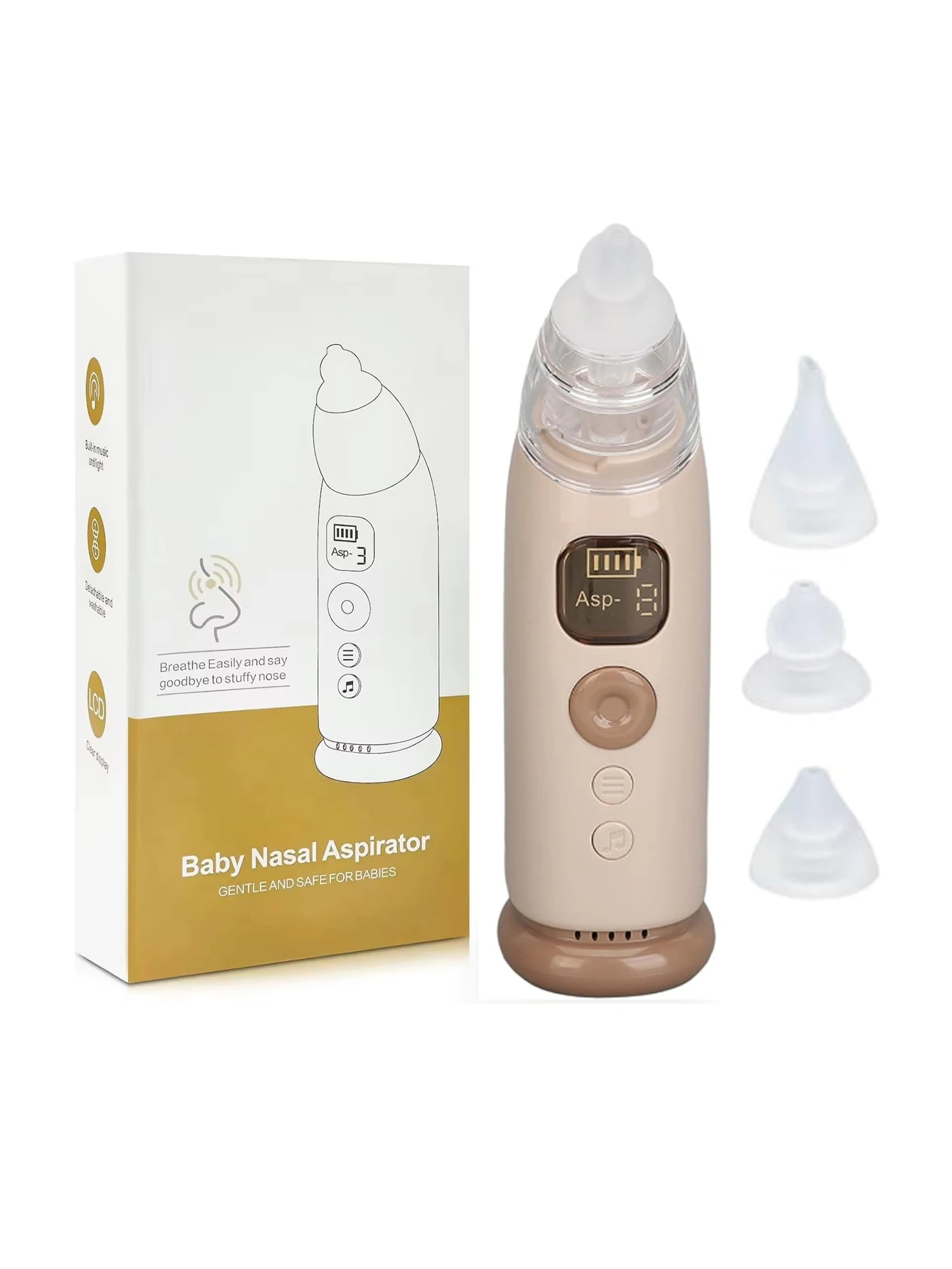 1pc Portable Silicone Nasal Clean Nasal Aspirator 3-Modes Suction Electric Nasal Aspirator Soothing Lighting and Nursery Music
1pc Portable Silicone Nasal Clean Nasal Aspirator 3-Modes Suction Electric Nasal Aspirator Soothing Lighting and Nursery Music