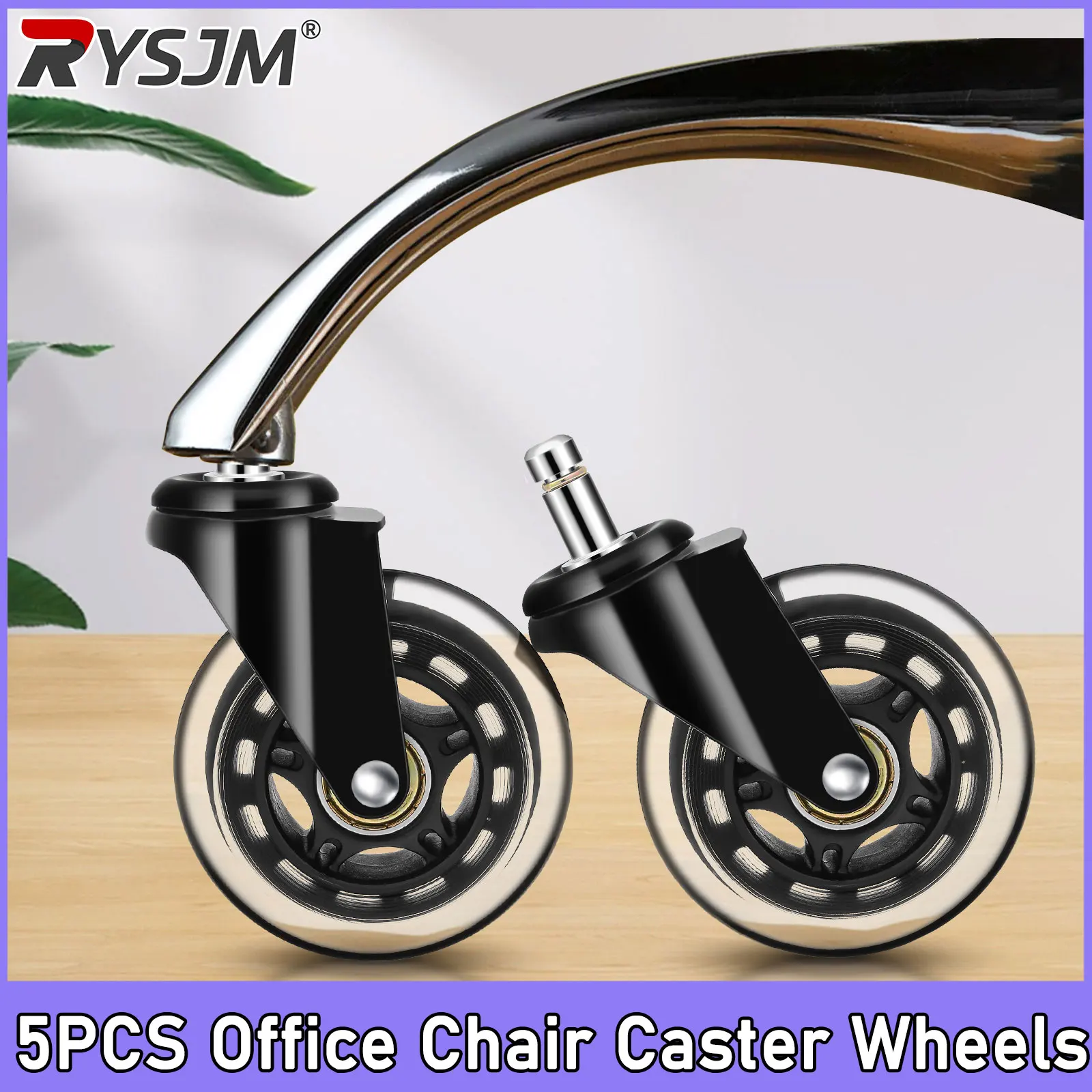 5pcs 3-inch Office Chair Casters, Silent Rotating Rubber Casters, Suitable For Hardwood Floors And Carpets, Heavy-duty Universal
5pcs 3-inch Office Chair Casters, Silent Rotating Rubber Casters, Suitable For Hardwood Floors And Carpets, Heavy-duty Universal