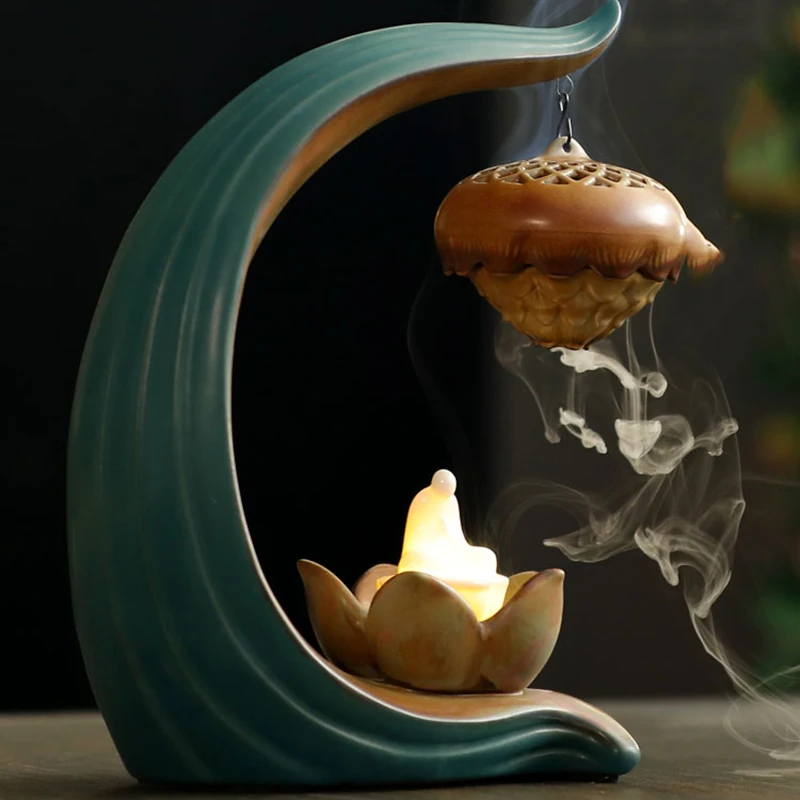 Backflow Incense Burner Ramadan Decoration Humidifier Aromatherapy Ceramic Incense Burner Holder Garden Decor Incenso Room Decor
Backflow Incense Burner Ramadan Decoration Humidifier Aromatherapy Ceramic Incense Burner Holder Garden Decor Incenso Room Decor