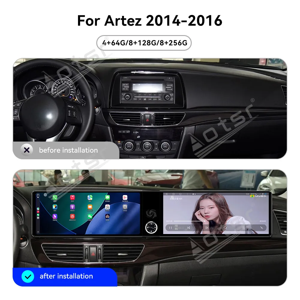 Dual 12.3 Inch In-Dash TouchScreen Car Radio GPS Navigation Stereo For Artez 2014-2016 Multimedia CarPlay Android Auto Head Unit
Dual 12.3 Inch In-Dash TouchScreen Car Radio GPS Navigation Stereo For Artez 2014-2016 Multimedia CarPlay Android Auto Head Unit