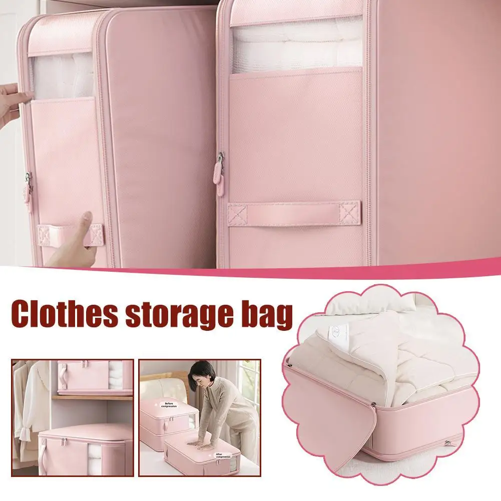 Large Capacity Clothes Storage Bag with Visual Window Thickened Home Quilt Wardrobe Organizer Buggy Bag
Large Capacity Clothes Storage Bag with Visual Window Thickened Home Quilt Wardrobe Organizer Buggy Bag
