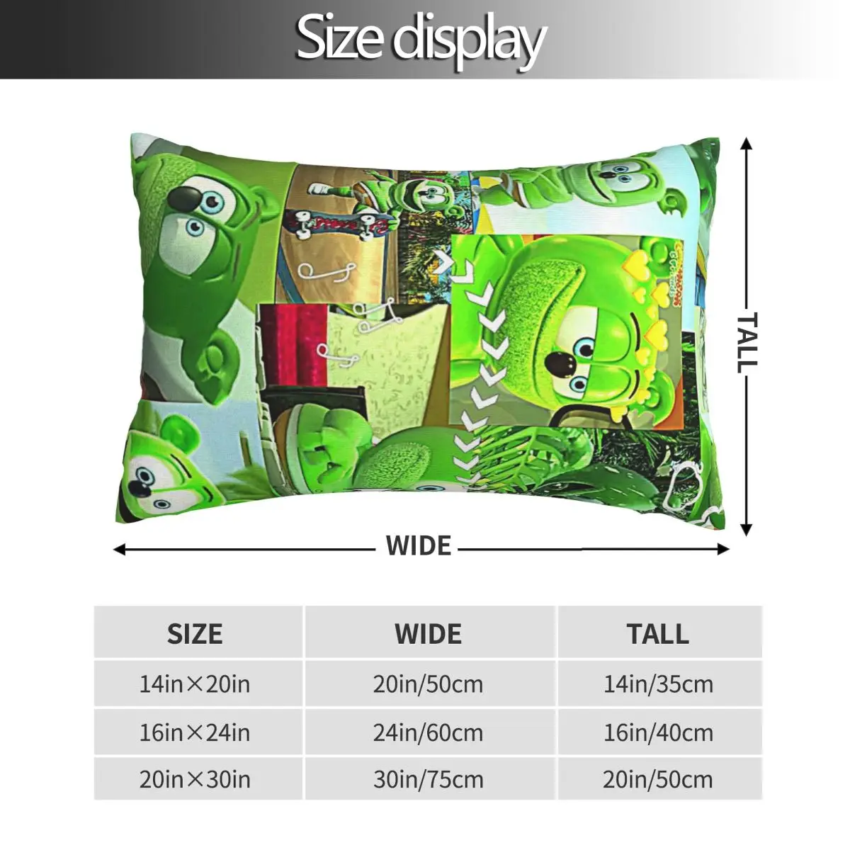 Gummibar (the Gummy Bear) Rectangle Pillowcase Cushion Cover Decorative Bedroom Bed Home Comfort Throw Pillow
Gummibar (the Gummy Bear) Rectangle Pillowcase Cushion Cover Decorative Bedroom Bed Home Comfort Throw Pillow