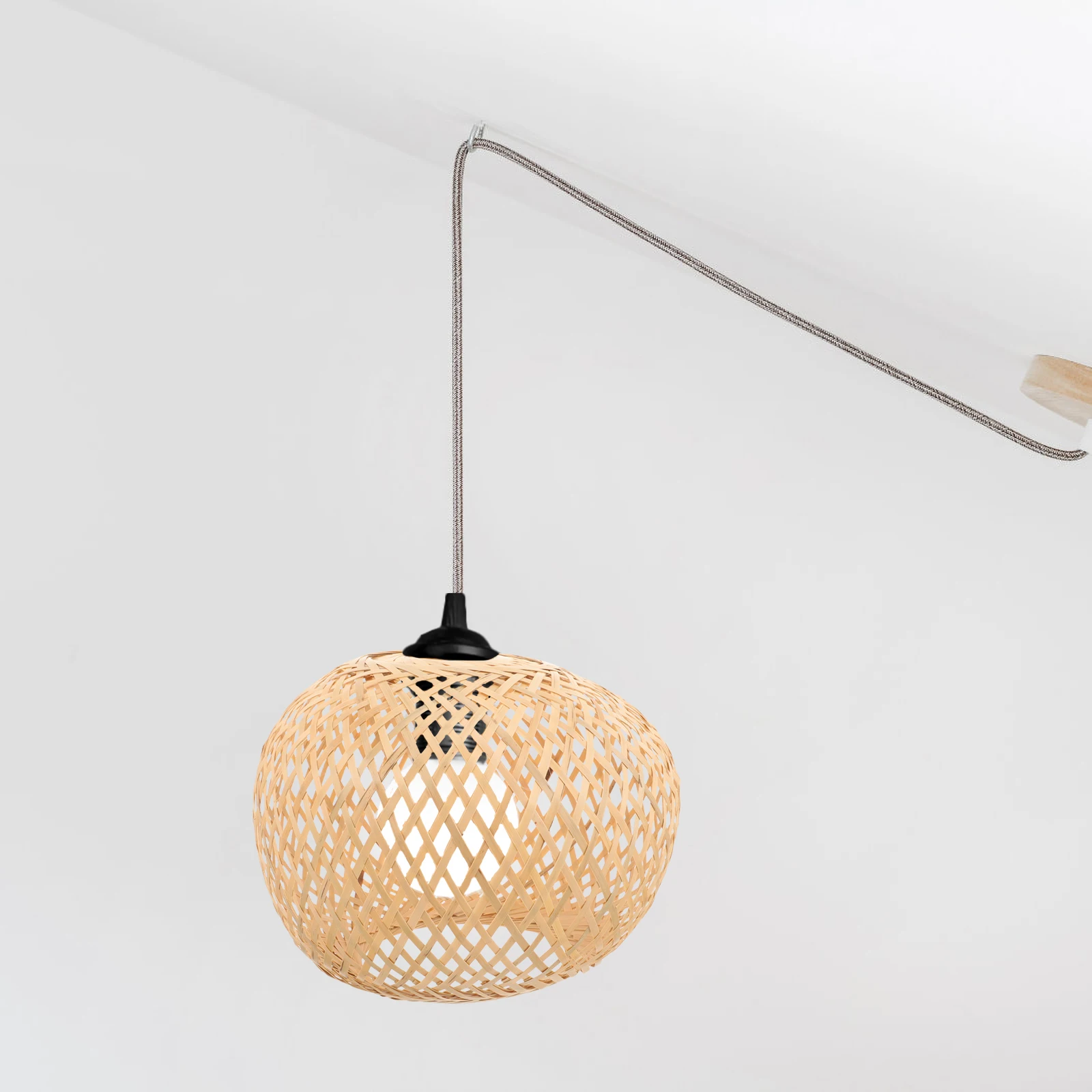 Bamboo Lampshade Vintage Decor Handwoven Woven Lampshades Light Cover Pendant Rustic Home Restaurant Replacement
Bamboo Lampshade Vintage Decor Handwoven Woven Lampshades Light Cover Pendant Rustic Home Restaurant Replacement