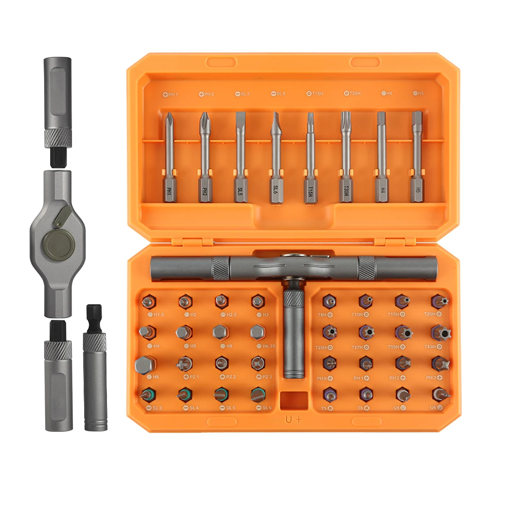 Multi-function Ratchet Screwdriver Set, 42-in-1 High Hardness Multi-Purpose Home Tool Kit
Multi-function Ratchet Screwdriver Set, 42-in-1 High Hardness Multi-Purpose Home Tool Kit