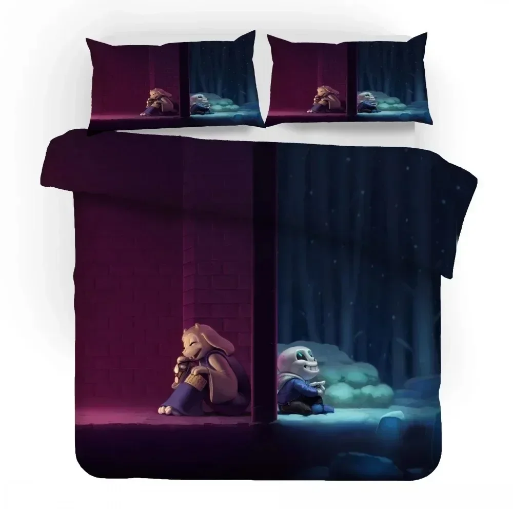 3D Game Undertale Sans High Quility Bedding Set Printed Bed Set With Pillowcase Duvet Cover Soft Queen King Size Bedclothes Home 
3D Game Undertale Sans High Quility Bedding Set Printed Bed Set With Pillowcase Duvet Cover Soft Queen King Size Bedclothes Home