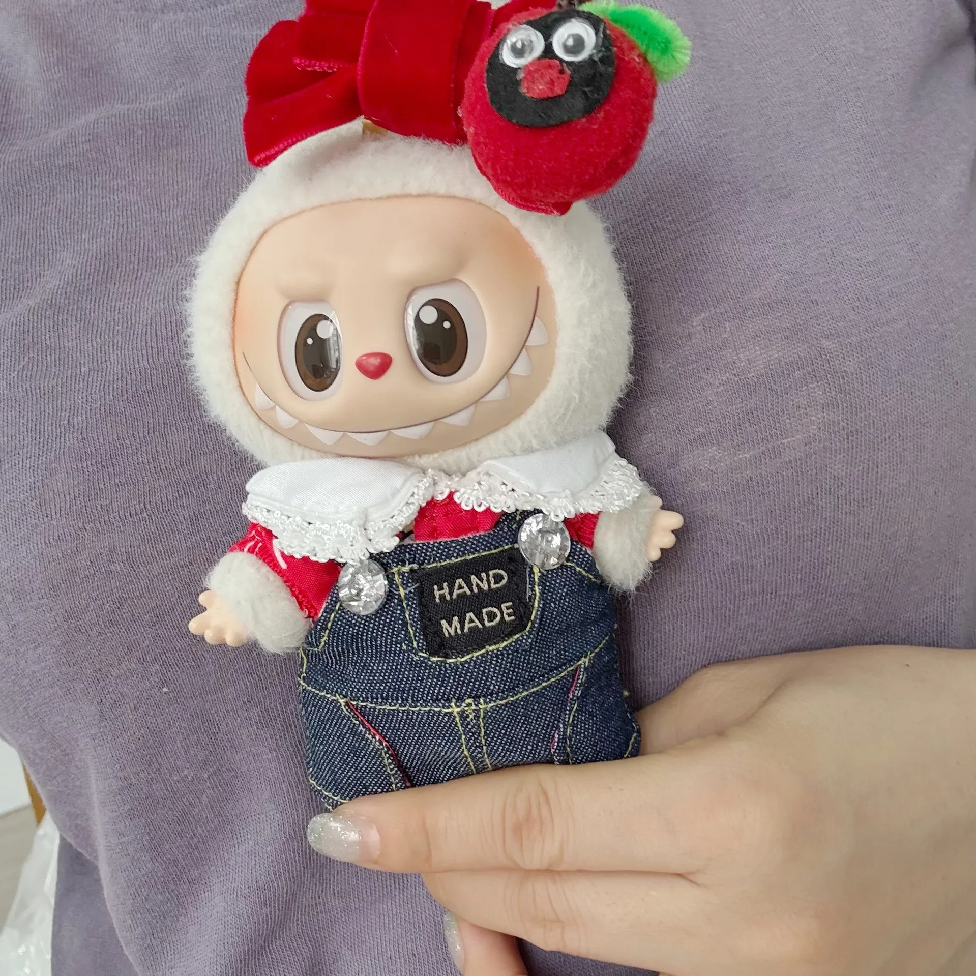 Labubu Doll Clothes Generation 1 2 and 3 Labubu Clothing Fortune Ox Red Shirt Denim Set Suitable For 17CM Pendant Labubu 1st 2nd
Labubu Doll Clothes Generation 1 2 and 3 Labubu Clothing Fortune Ox Red Shirt Denim Set Suitable For 17CM Pendant Labubu 1st 2nd