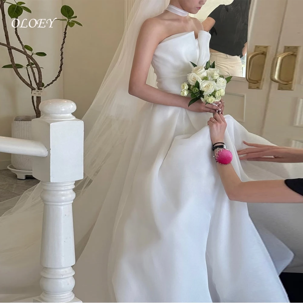 OLOEY Strapless Korea A-Line Wedding Dresses 웨딩드레스 Organza Ivory Corset Simple Customized Pretty Bride Gowns Plus Size
OLOEY Strapless Korea A-Line Wedding Dresses 웨딩드레스 Organza Ivory Corset Simple Customized Pretty Bride Gowns Plus Size