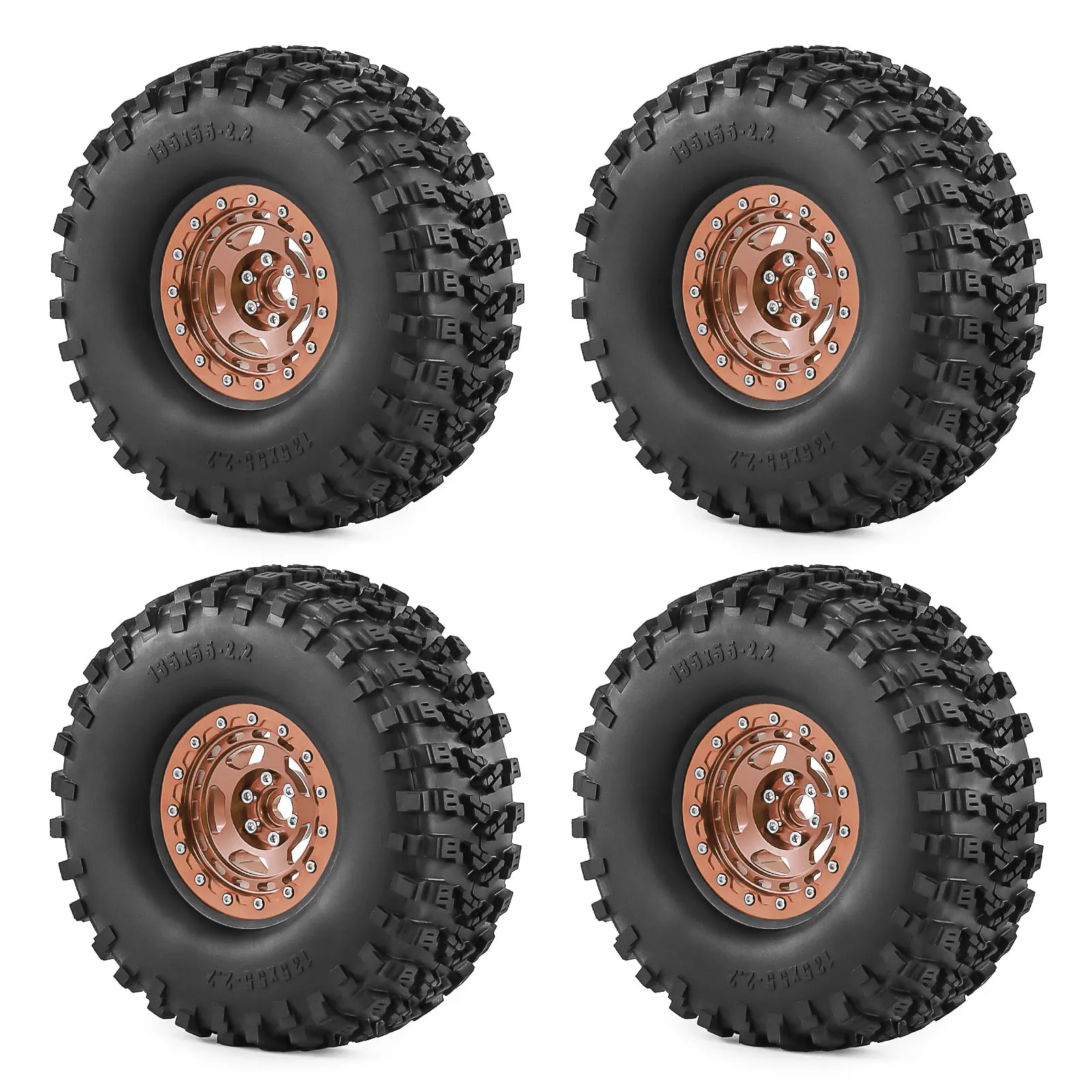 2.2" Crawler Tires and Aluminum Wheels 4PCS Set 12mm Hex for 1/10 TRX4 SCX10 Gen8 TRX6 D90 RC Rock Crawler Upgrade Parts
2.2" Crawler Tires and Aluminum Wheels 4PCS Set 12mm Hex for 1/10 TRX4 SCX10 Gen8 TRX6 D90 RC Rock Crawler Upgrade Parts