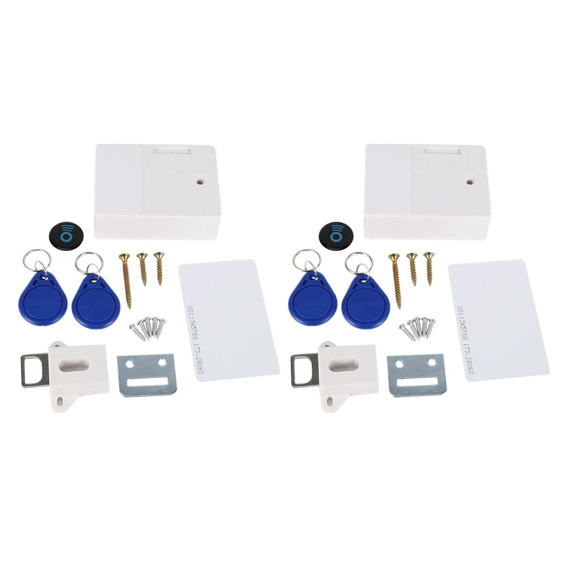 2X RFID Electronic Cabinet Lock DIY For Wooden Drawer Cabinet, Ready For Use & Programmable(White)
2X RFID Electronic Cabinet Lock DIY For Wooden Drawer Cabinet, Ready For Use & Programmable(White)