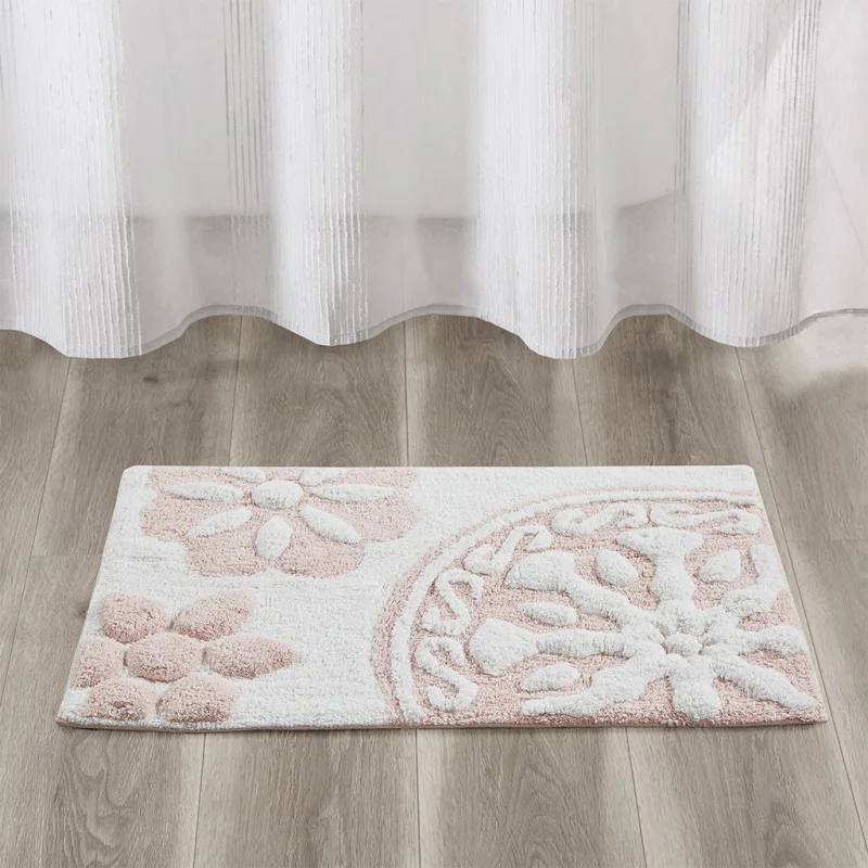 20"W x 30"L Medallion Cotton Tufted Bath Rug
20"W x 30"L Medallion Cotton Tufted Bath Rug