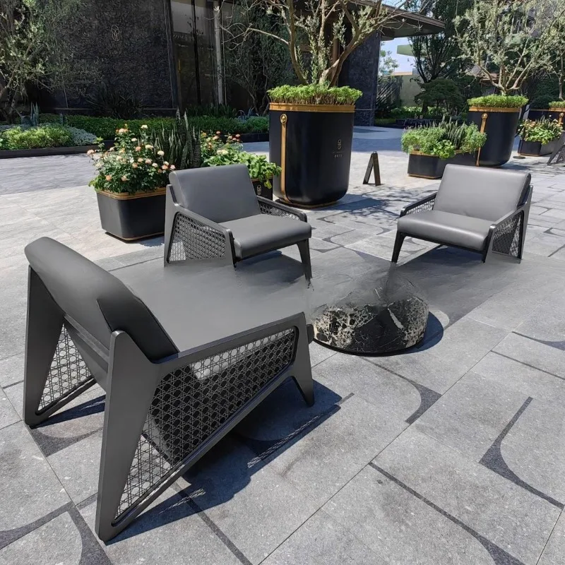 Outdoor sofa stainless steel courtyard villa garden model room sales department balcony leisure garden furniture
Outdoor sofa stainless steel courtyard villa garden model room sales department balcony leisure garden furniture