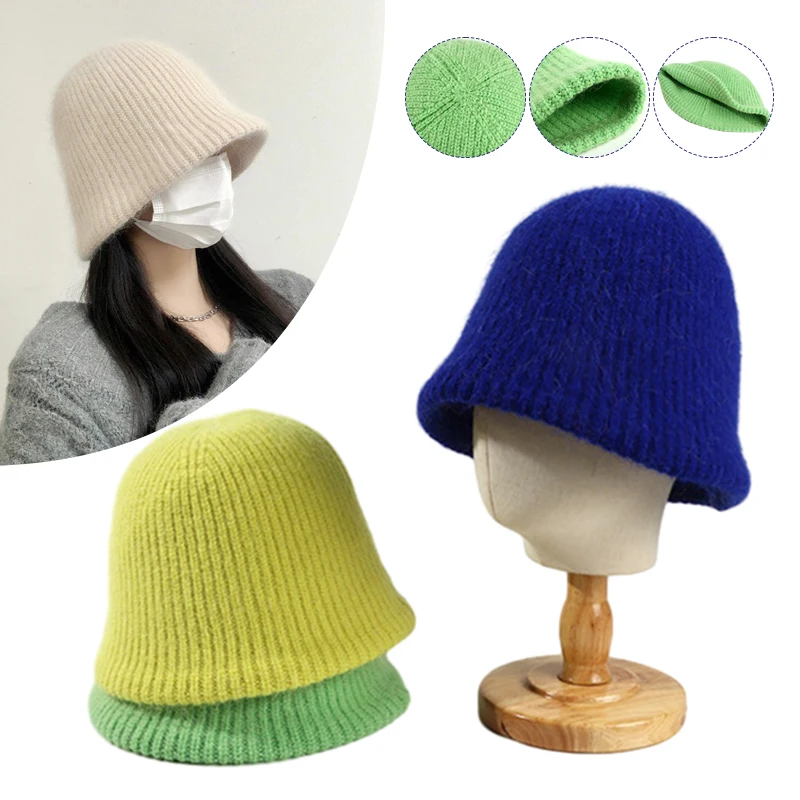New Winter Korean Version Wool Fisherman Hat Crochet Bucket Hats Fashion Women's Thick Warm Knit Japanese Solid Color Basin Cap
New Winter Korean Version Wool Fisherman Hat Crochet Bucket Hats Fashion Women's Thick Warm Knit Japanese Solid Color Basin Cap