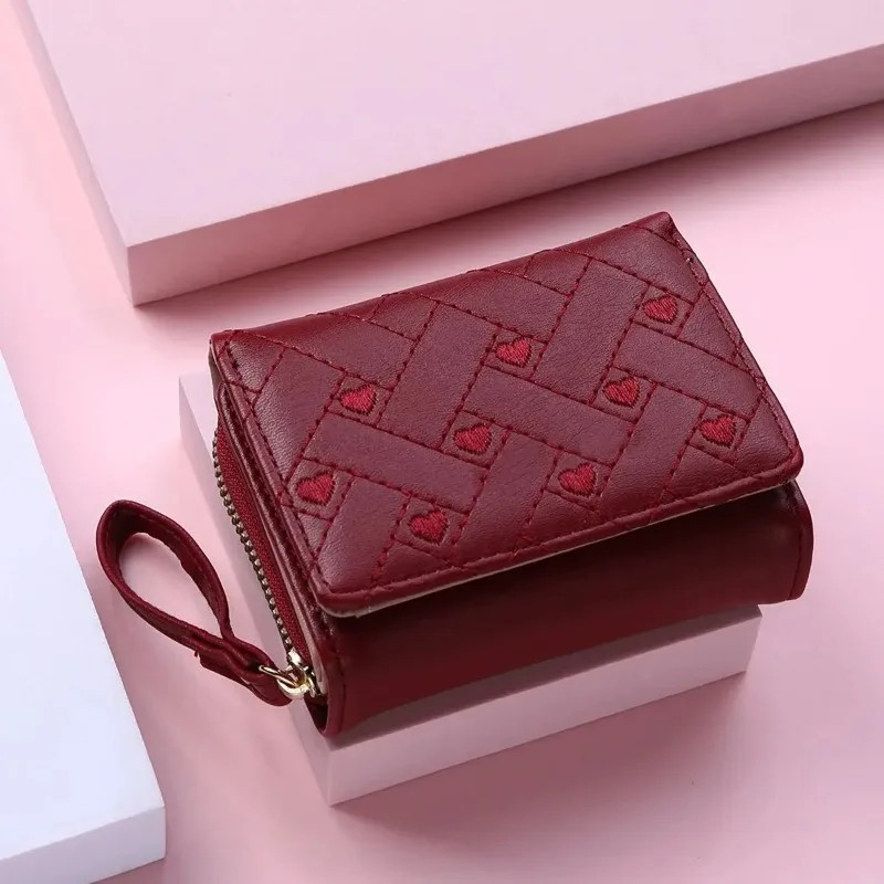 1pcs Multifunctional Fashion Simple Short Embroidered Heart Shape Zero Wallet Zipper Buckle Large Capacity Card Bag
1pcs Multifunctional Fashion Simple Short Embroidered Heart Shape Zero Wallet Zipper Buckle Large Capacity Card Bag