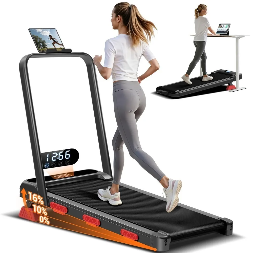 16% Incline 3-in-1 Under Desk Walking Pad, 2.5HP Quiet Foldable Treadmill, Portable Compact Walking Pad, Low Noise, Custom
16% Incline 3-in-1 Under Desk Walking Pad, 2.5HP Quiet Foldable Treadmill, Portable Compact Walking Pad, Low Noise, Custom