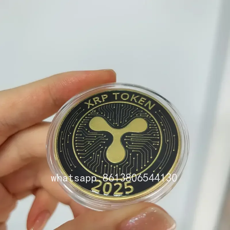 Gold Plated 2025 XRP Ripple Token Commemorative Coin - Physical Crypto Collectible Ornament Hobby Gifts Crypto Enthusiasts Fans
Gold Plated 2025 XRP Ripple Token Commemorative Coin - Physical Crypto Collectible Ornament Hobby Gifts Crypto Enthusiasts Fans