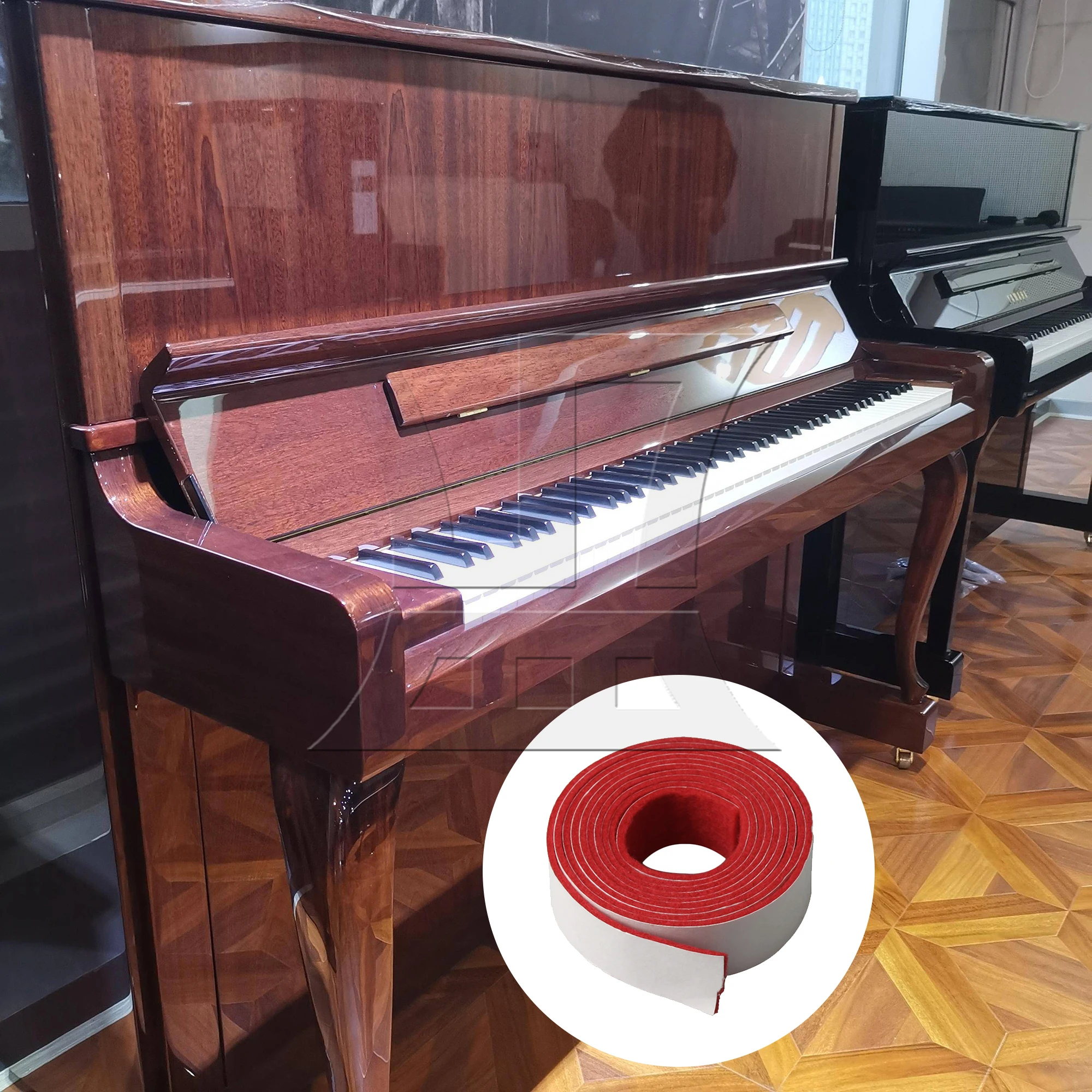 Yibuy 3PCS 130x1.9cm Piano Spring Rail Felt Strip for Piano Musical Maintenance Parts Red
Yibuy 3PCS 130x1.9cm Piano Spring Rail Felt Strip for Piano Musical Maintenance Parts Red