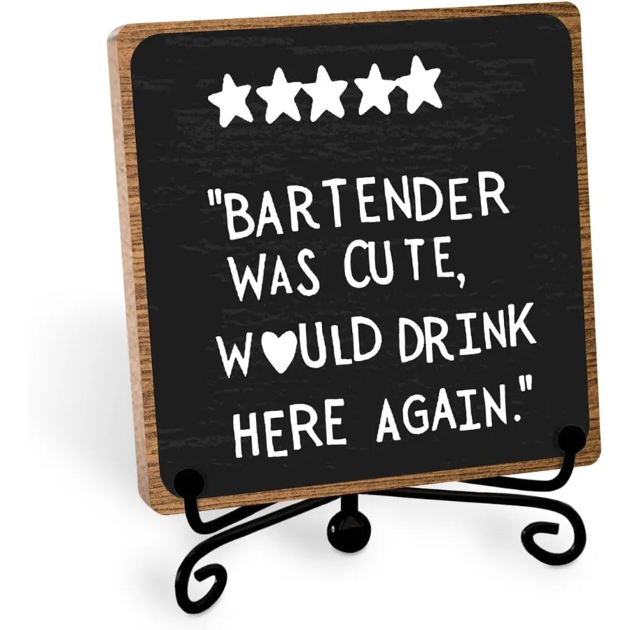 Funny Home Bar Plaque Wooden with Stand Bar Table Decorations Desk Shelf Decor Supplies
Funny Home Bar Plaque Wooden with Stand Bar Table Decorations Desk Shelf Decor Supplies