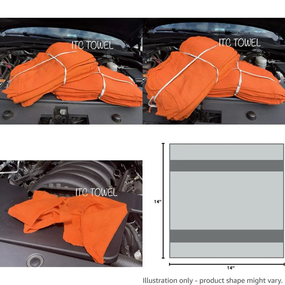 2500 Orange Shop Towels Rags Superior Auto Mechanic Shop Rags 14x14 inch
2500 Orange Shop Towels Rags Superior Auto Mechanic Shop Rags 14x14 inch