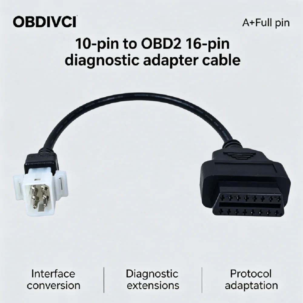 OBD 6Pin to 16Pin Diagnostic Cable For Aprilia Motorcycles, Plug-and-Play OBD2 Scanner Adapter Extension Connector
OBD 6Pin to 16Pin Diagnostic Cable For Aprilia Motorcycles, Plug-and-Play OBD2 Scanner Adapter Extension Connector