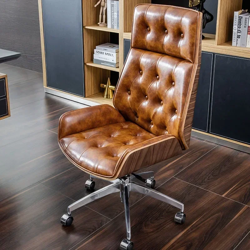 Back Cushion Leather Office Chair Design Extendable Orange Study Executive Chair Wheels Rotating Bedroom Silla Oficina Furniture
Back Cushion Leather Office Chair Design Extendable Orange Study Executive Chair Wheels Rotating Bedroom Silla Oficina Furniture