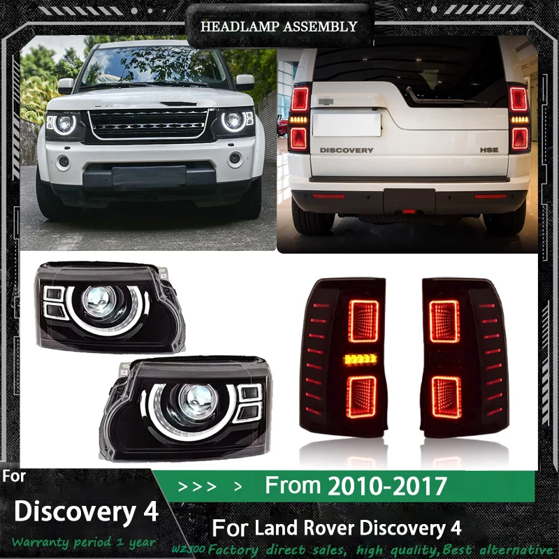 Фонари + задний фонарь для Land Rover Discovery 4 10-17, обновление до НОВЫХ фар в стиле Defender, автомобильные светодиодные задние фонари в сборе
Фонари + задний фонарь для Land Rover Discovery 4 10-17, обновление до НОВЫХ фар в стиле Defender, автомобильные светодиодные задние фонари в сборе