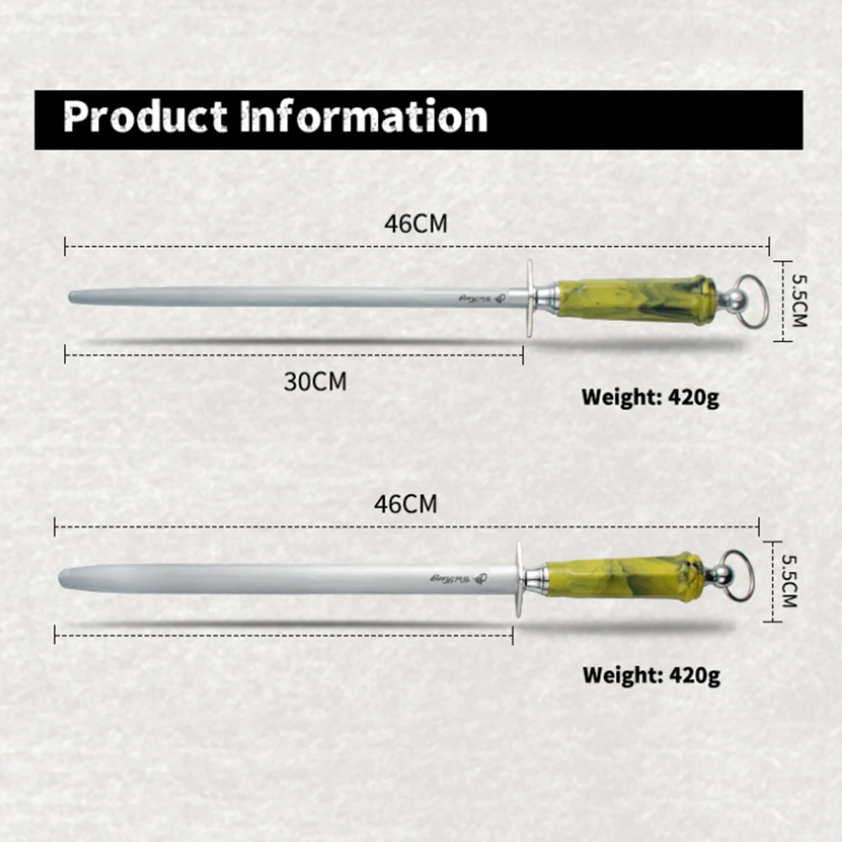 Sharpener Rod Professional Carbon Steel Knife Durable Knife Grinder with ABS Handle Sharpening Blade Rod Knife Kitchen Tool
Sharpener Rod Professional Carbon Steel Knife Durable Knife Grinder with ABS Handle Sharpening Blade Rod Knife Kitchen Tool