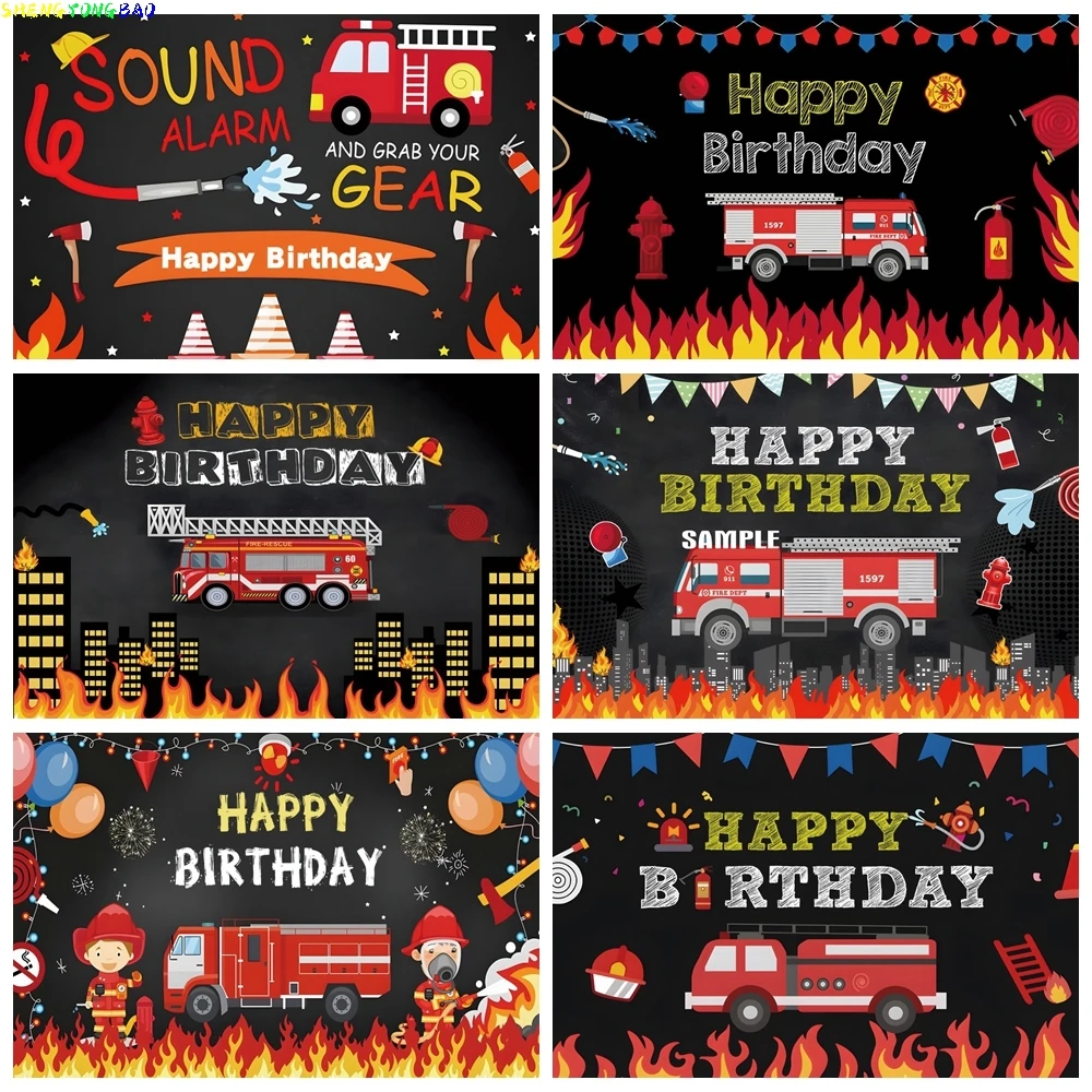 Fireman Firetruck Birthday Backdrop Firefighter Fire Truck Baby Boy Birthday Decoration Photo Banner Photography Background
Fireman Firetruck Birthday Backdrop Firefighter Fire Truck Baby Boy Birthday Decoration Photo Banner Photography Background