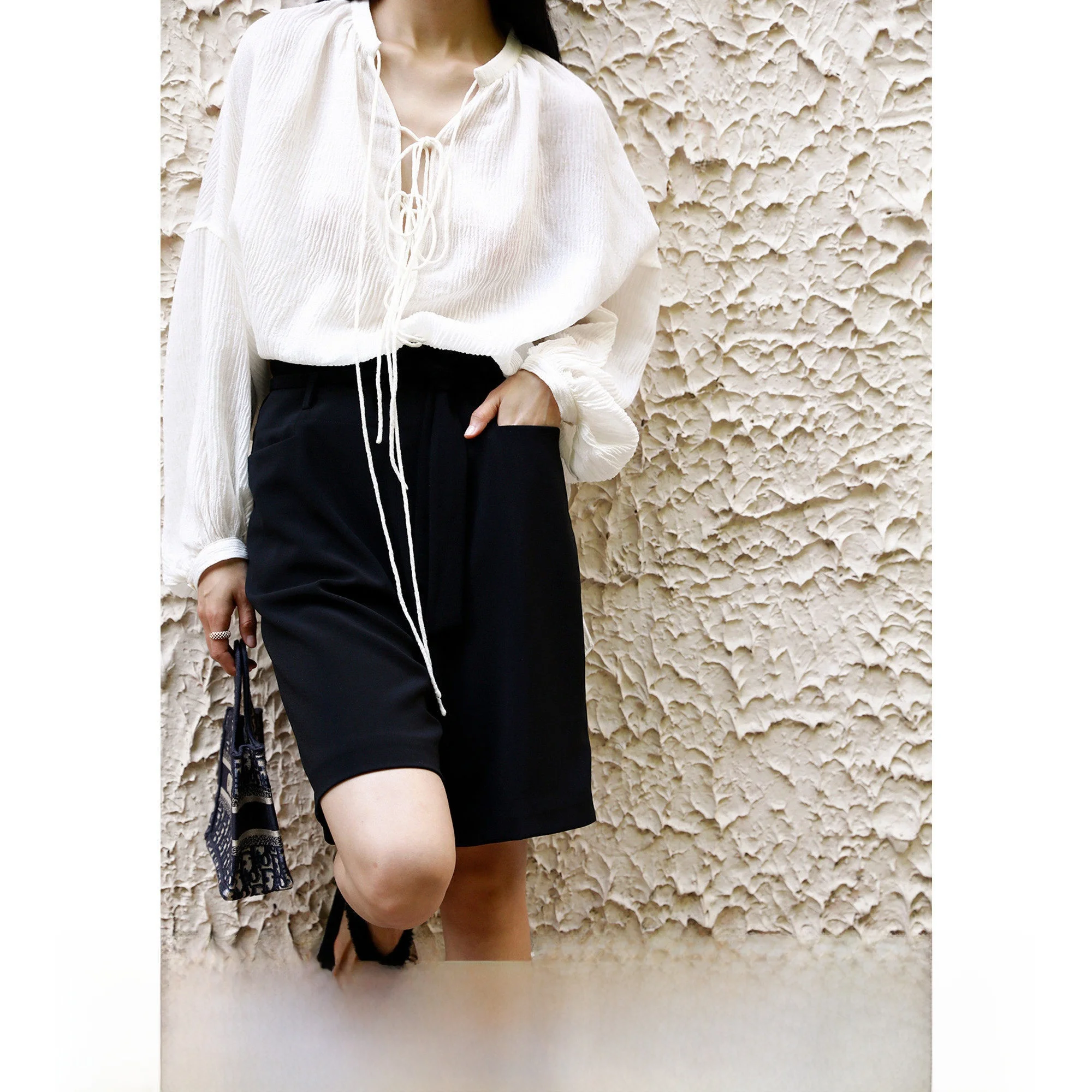 High Waist Straight Leg Casual Pants Lemon Chen Boyli Sle Five-Point Simple Match All Leisure Trousers for Women
High Waist Straight Leg Casual Pants Lemon Chen Boyli Sle Five-Point Simple Match All Leisure Trousers for Women