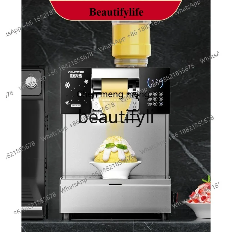 AB02 Машина для производства льда в виде снежинок Коммерческая машина для пушистого льда в корейском стиле Машина для приготовления смузи с молоком и льдом Магазин чая с молоком
AB02 Машина для производства льда в виде снежинок Коммерческая машина для пушистого льда в корейском стиле Машина для приготовления смузи с молоком и льдом Магазин чая с молоком