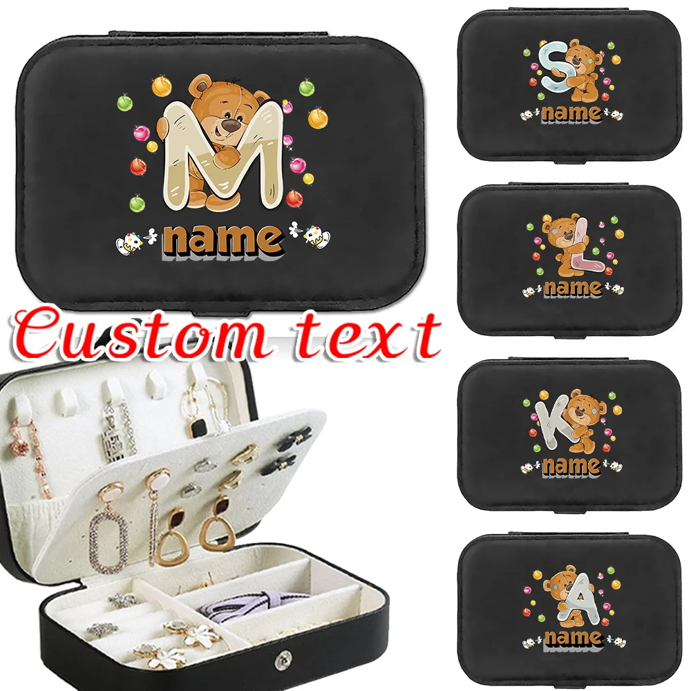 Customized Name Leather Portable Jewelry Box Large Capacity Necklace Earrings Double Layer Storage Jewelry Box Cartoon Pattern
Customized Name Leather Portable Jewelry Box Large Capacity Necklace Earrings Double Layer Storage Jewelry Box Cartoon Pattern