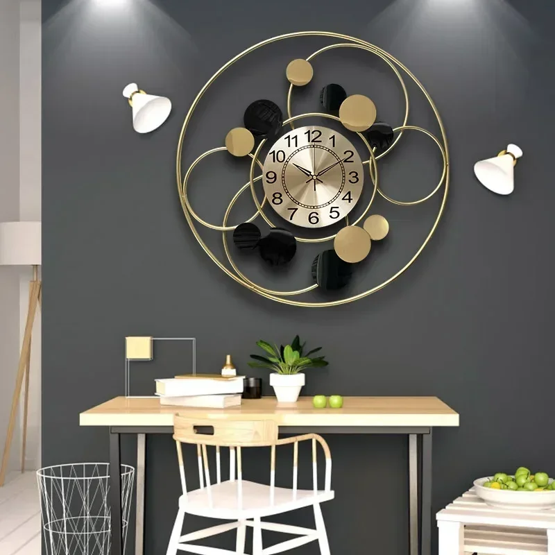 Simplicity Wall Clock Metal Round Living Room Decoration Creative Clock Hang on The Wall Large Pocket Watch Home Furnishings
Simplicity Wall Clock Metal Round Living Room Decoration Creative Clock Hang on The Wall Large Pocket Watch Home Furnishings